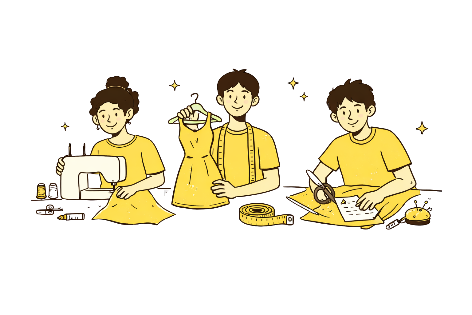 Knitted Studio Illustration